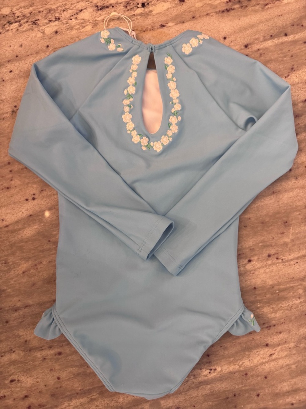 Minnow x FANM MON Lagoon Rashguard One-piece swimsuit NWT 5-6T - Picture 3 of 6